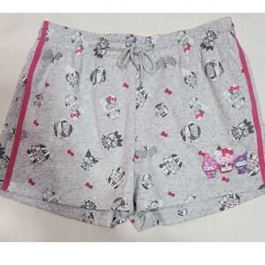 Hello kitty racing fleece short women's Large